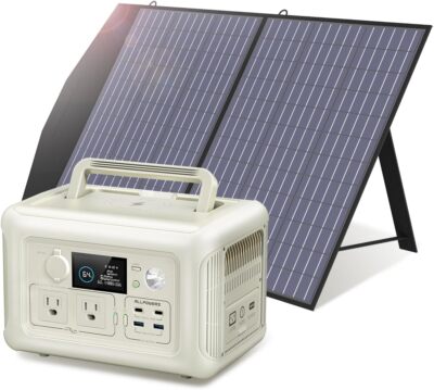 ALLPOWERS Portable 600W R600 Power Station Generator & 18V 100W Solar Charger