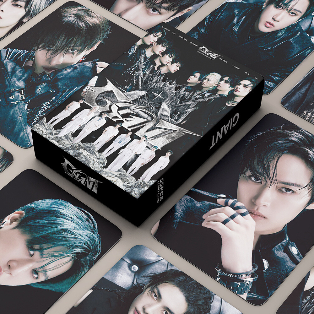 55pcs Set Kpop Stray Kids GIANT Album Lomo Card Collective