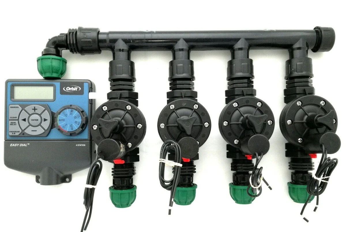 Orbit Underground 67116 - Irrigatore Completo A Spruzzo Per Tubo 1/4" - Confezione Da 5 - Gittata 1,5-3 Metri - Portata Regolabile 0-110 L/h