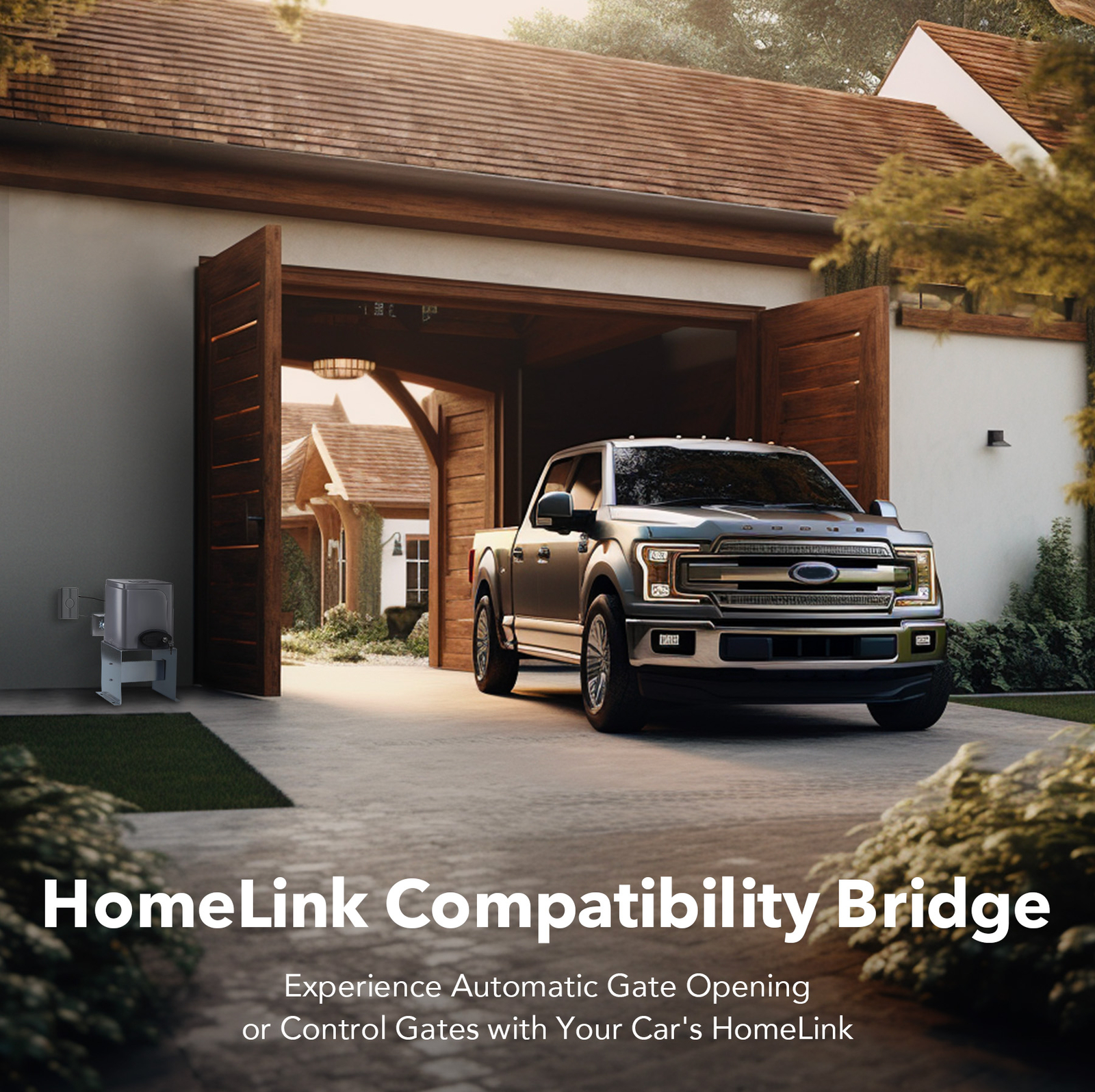 Homelink Control COZ Sliding Gate Opener 1400lbs Automatic Door