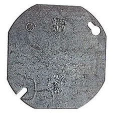 Steel City 54 C 1, Electrical Octagon Box Cover, 4 Inch Oct Box Cover, 1 PC