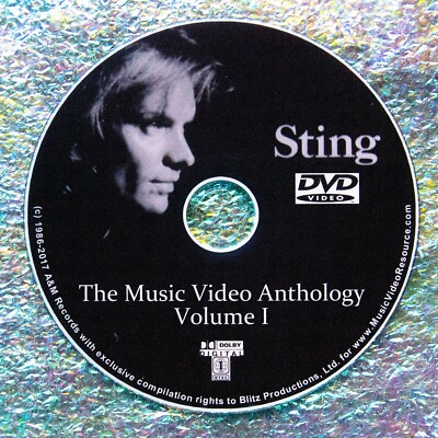 STING Music Video Anthology 1985-2020 4 DVD Set (7.5 HOURS long