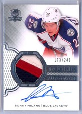 2016-17 The Cup #172 Sonny Milano RC ROOKIE PATCH AUTO /249 WASHINGTON CAPITALS