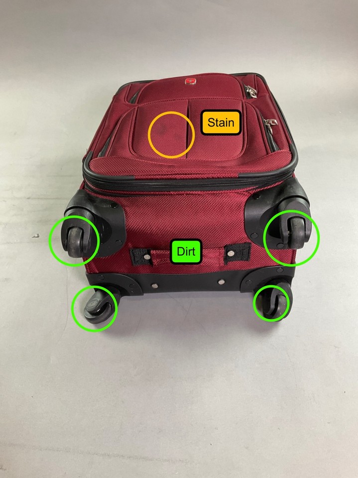 SwissGear Sion Softside Expandable Roller Luggage, Burgundy, CarryOn