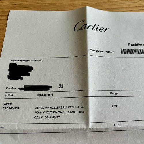 DIABOLO DE CARTIER Kugelschreiber - vollständiges Set - Schwarz/Gold/Saphir - Bild 10 von 12