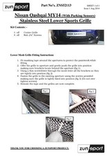 Calandre Nissan QASHQAI
