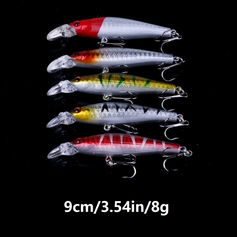 Kit de 56 cebos de agua superiores para señuelos de pesca de lubina Crankbait Swimbaits Jerkbaits Foto 4 de 4