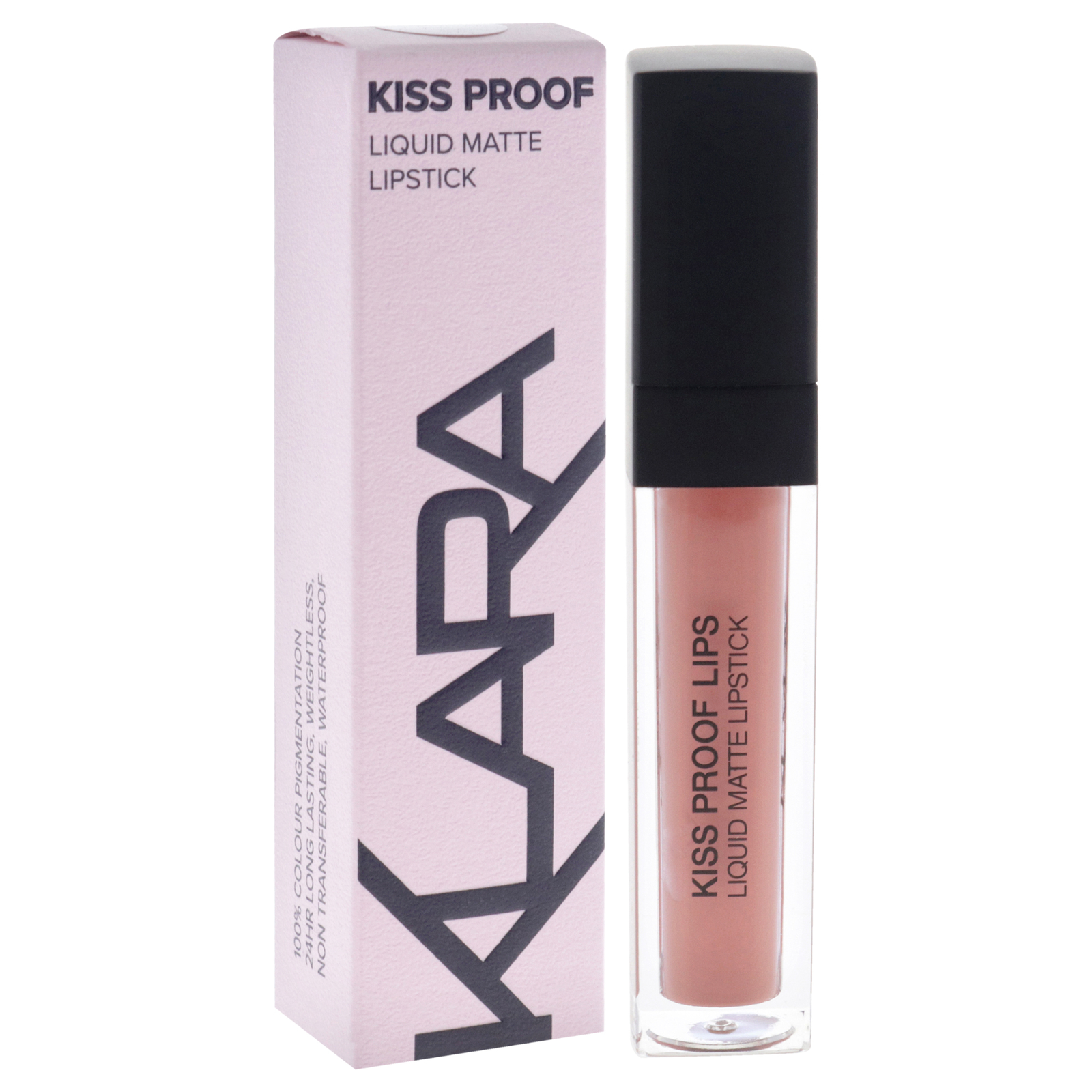 Kiss Proof Lipstick Liquid Matte - 21 Naughty Nude by Klara for Women - 0.27 oz