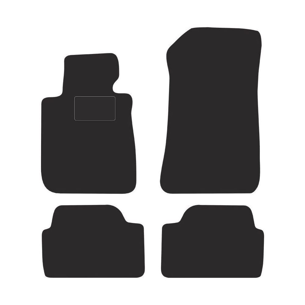 Tapis de sol velours STREAK marron haut de gamme dédié aux BMW Série 1 E87