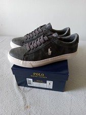 Polo Ralph Lauren Sayer Camouflage Boys Youth Sneakers Shoes 6 Us/38 Eu Gray