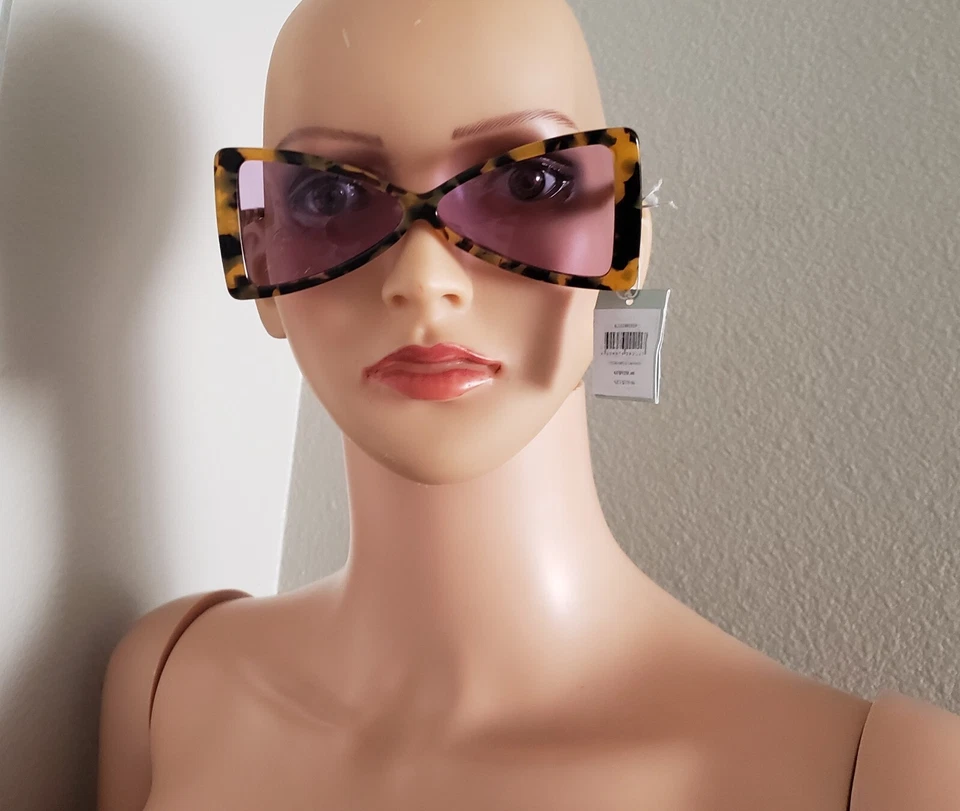 Karen Walker Extreme V 1801810 Triangle Tortoise Sunglasses w/Case New - Image 3 of 4