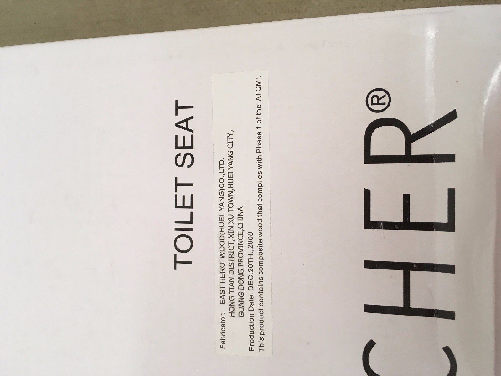 Porcher 7111500.670 Elongated Wood Toilet Seat with BN Hinges, NATURAL