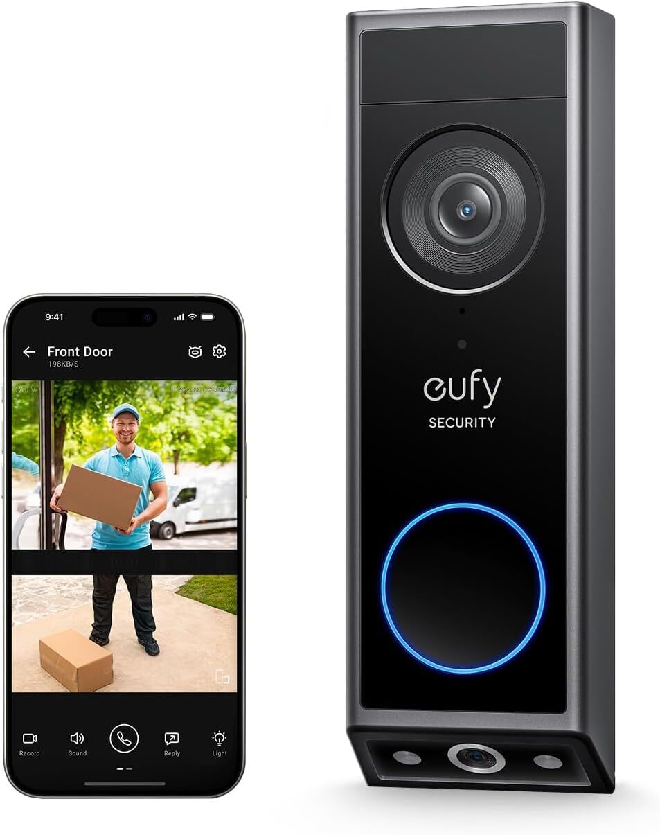 Eufy Security Video Doorbell E340 2K Dual Cameras Delivery Guard