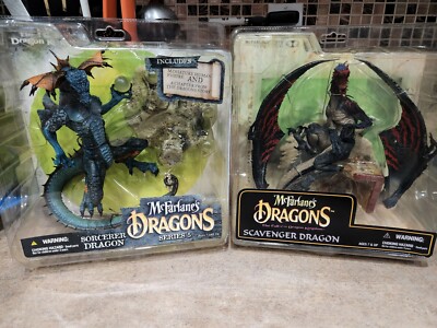 McFarlane's Dragons Series 5 フィギュア 4体セット New Sealed McFarlane Dragons Series 5 Sorcerer Dragon and