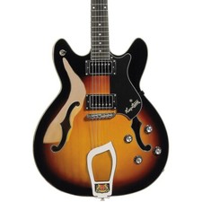 Hagstrom Viking Semi-hollowbody Electric Guitar Tobacco Sunburst