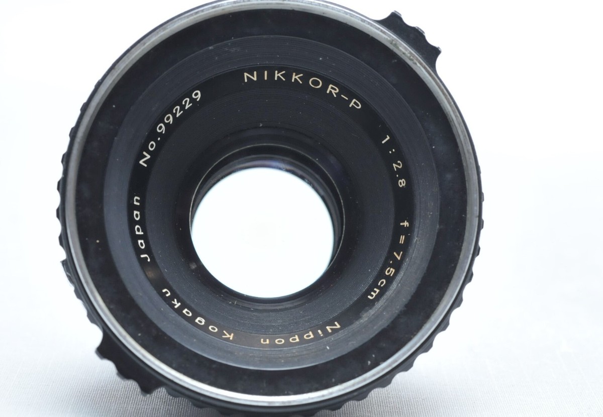 Bronica 7.5cm (75mm) f2.8 Nikkor-P Nippon Kogaku Lens for