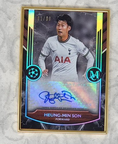 2022-23 Topps UEFA Museum Collection Heung-Min Son Framed Auto #1 /99