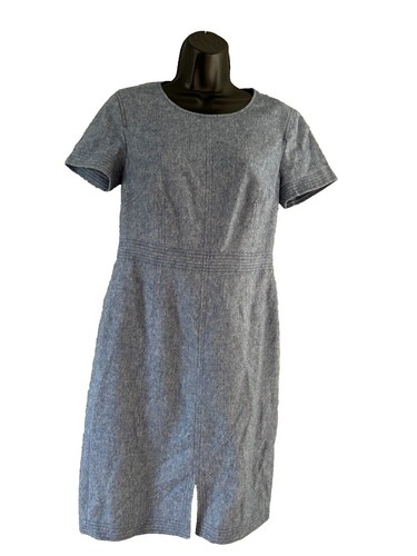 banana republic grey wool dress NWT BANANA REPUBLIC Charcoal Gray STRETCH Light Wool Dress Size 8