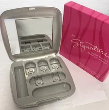 NIB Empty MARY KAY SIGNATURE Custom Compact 9004 Silver Refillable