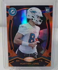 2021 Certified Rookies Hunter Long Mirror Orange #169 100/149 RC Miami Dolphins 