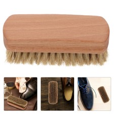 1 Pig Brush Soft Wooden Handle Brush Cleaning Tool for Coat
