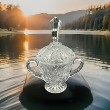 Antique Cut Glass Sugar Bowl no chips or Cracks