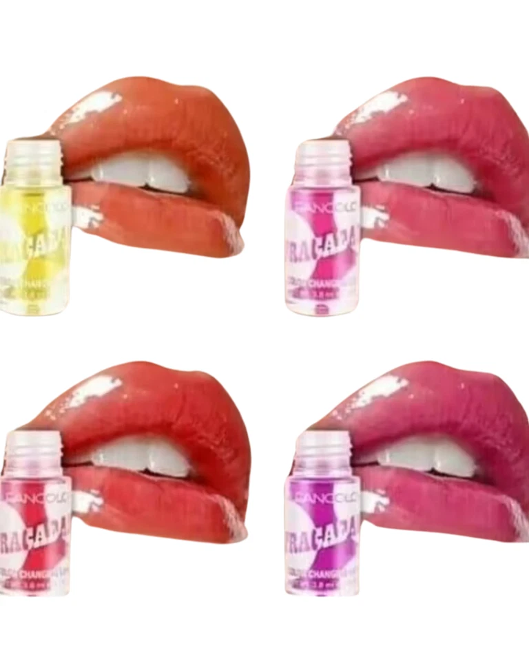 Kleancolor 4 piezas Lipracadabra Color Cambio Aceite Labial Set - Labios Brillantes Hidratantes Foto 3 de 3