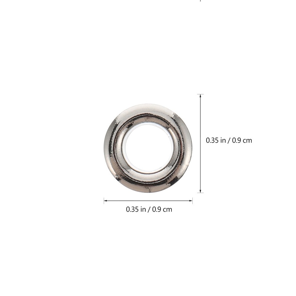 100PCS Curtain Grommets Curtain Eyelet Ring Low Noise Brass Roman Ring