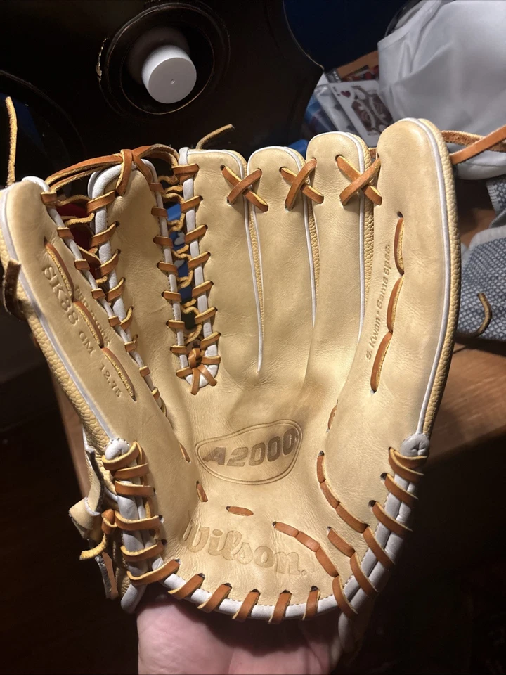 Wilson A2000 Cuero Edición Steven Kwan-Muy Ligeramente Usado-No Roto Foto 3 de 3