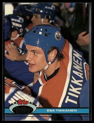 Esa Tikkanen 1991-92 Stadium Club #69 Edmonton Oilers