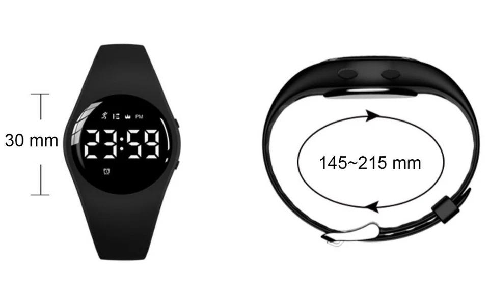Fitnesstracker für Senioren mit Schrittzähler, Wasserdicht, ohne App, nutzbar ⌚ - Bild 3 von 4
