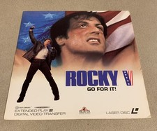 Rocky V Laserdisc, 1991 SYLVESTER STALLONE Tommy Morrison Great Film RARE 