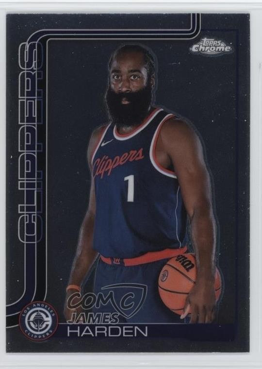2025-26 Topps Chrome SP Image Variation James Harden #54