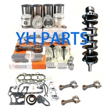 4JA1 4JA1T Overhaul Rebuild Kit + Crankshaft + Connecting Rod For Isuzu Engine