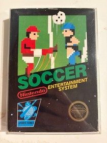Soccer - Nintendo NES Box Only - Gloss seal 2nd Print Test Market