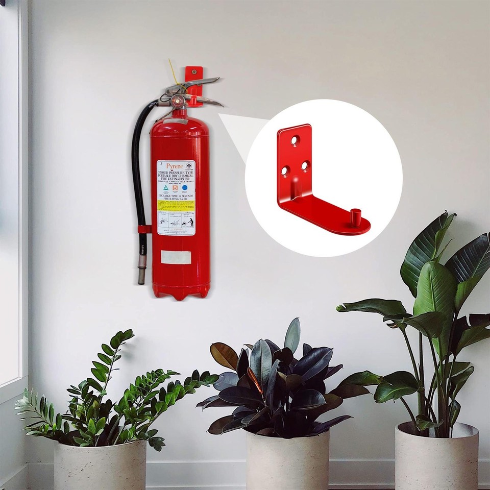 Worgeous 2Set Fire Extinguisher Mount Wall Hook Fire Extinguisher Bracket For Big And Small Fire Extinguisher Holder For Dry Chemical And Water - View #7
