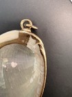 Gold Trimmed Decorative Abalone Shell Pendant with gold  Rim and Loop — photo 6