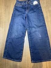 Gap Girls Denim Blue Jeans Size 10 Super Soft Wide leg ankle NEW NWT