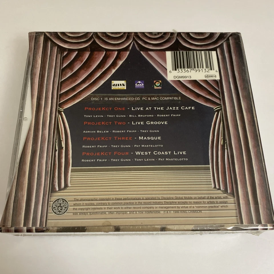 4xCD Box Set King Crimson The ProjeKcts 1999 Discipline Enhanced New Sealed - Image 3 of 4
