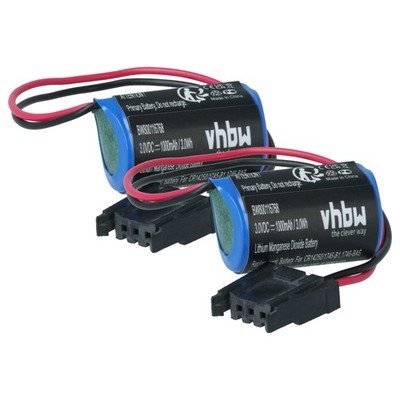 2x Akku für Allen Bradley SLC-5/05, SLC-5/04, SLC-5/03, SLC-500, SLC-5/02
