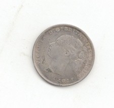 Britain Silver 1881 3 Pence-Lot C13