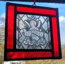 Stained Glass Kindness Archangel suncatcher panel angels angel