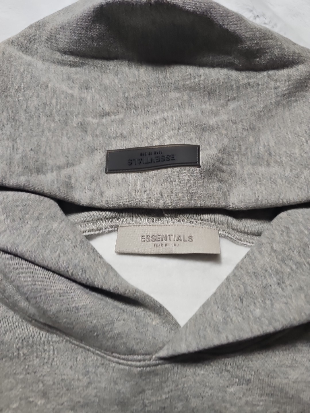Fear of God Essentials Pullover Dark Oatmeal Hoodie Cotton Blend Men's Sz M NWT  thumbnail 5
