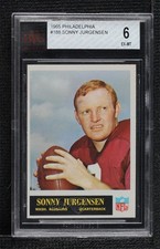 1965 Philadelphia Sonny Jurgensen #188 BVG 6 HOF 1d3