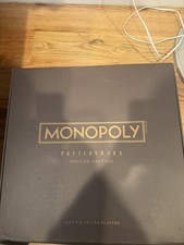 Tavola di lusso in legno Monopoly Pottery Barn edizione Deluxe nuova con scatola