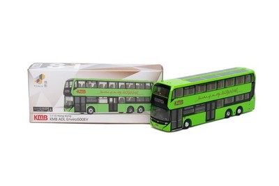 Tiny Hong Kong KMB ADL Enviro500 EV Green Bus Route 1A