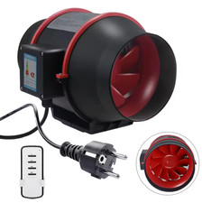 Exhaust Flue Fan 100mm Speed Control Mixed Flow Inline Fan 220V High Speed Quiet