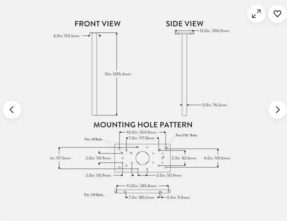 Buzones arquitectónicos 7516B-10 Pacifica correo de acero en tierra, negro Foto 3 de 4