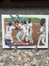 2021 Topps #428 Alec Bohm; Phil Gosselin; Bryce Harper; Andrew Knapp Jean Segura