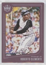 2019 Panini Diamond Kings Plum Framed Roberto Clemente #5 HOF 0a3
